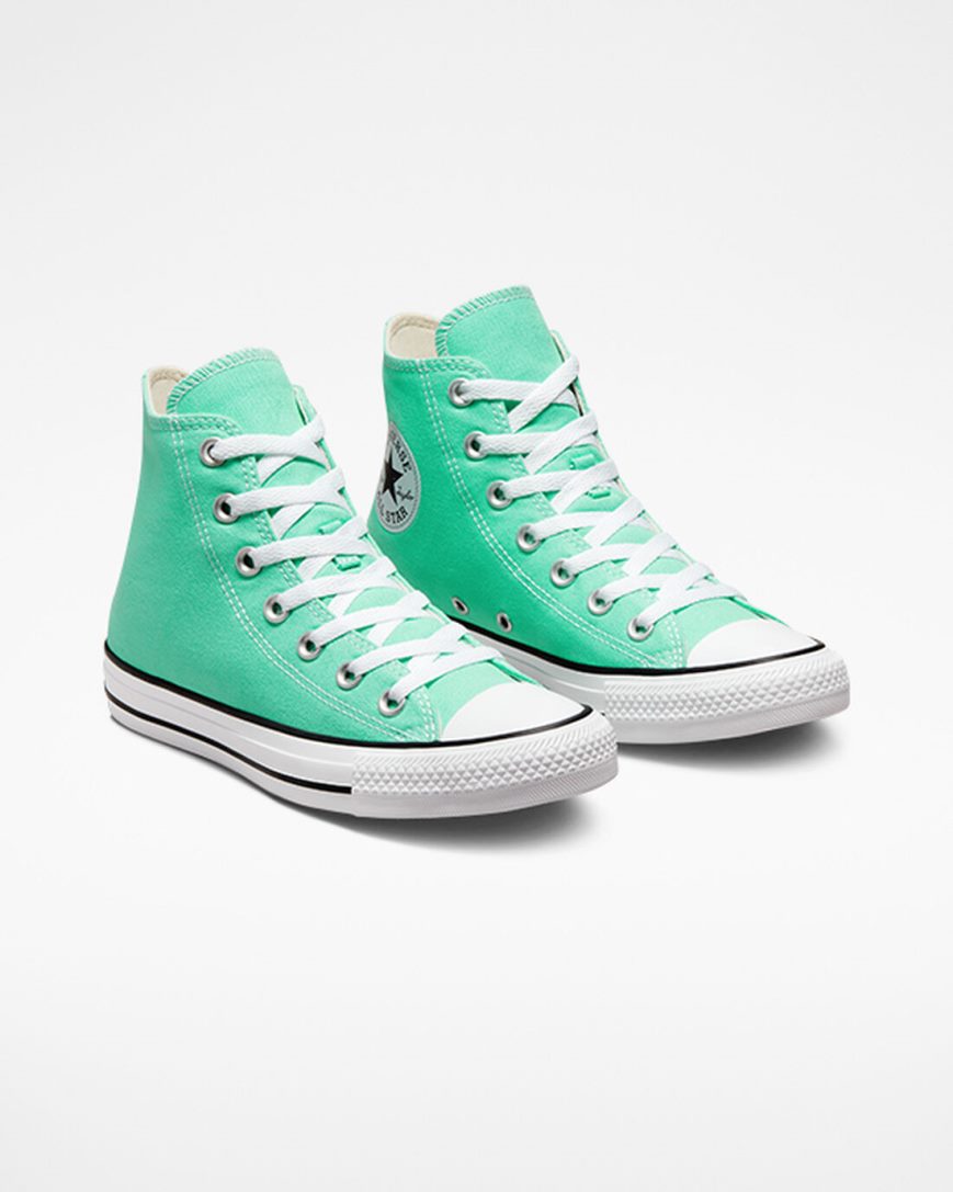 Men's Converse Chuck Taylor All Star Seasonal Color High Top Shoes Turquoise / White / Black | AU 3651CM